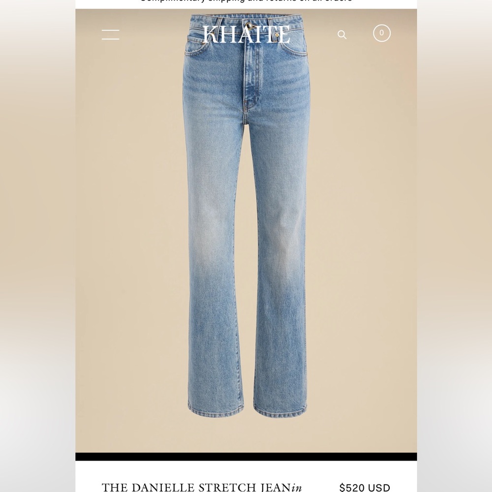 Khaite Danielle jeans new nwt